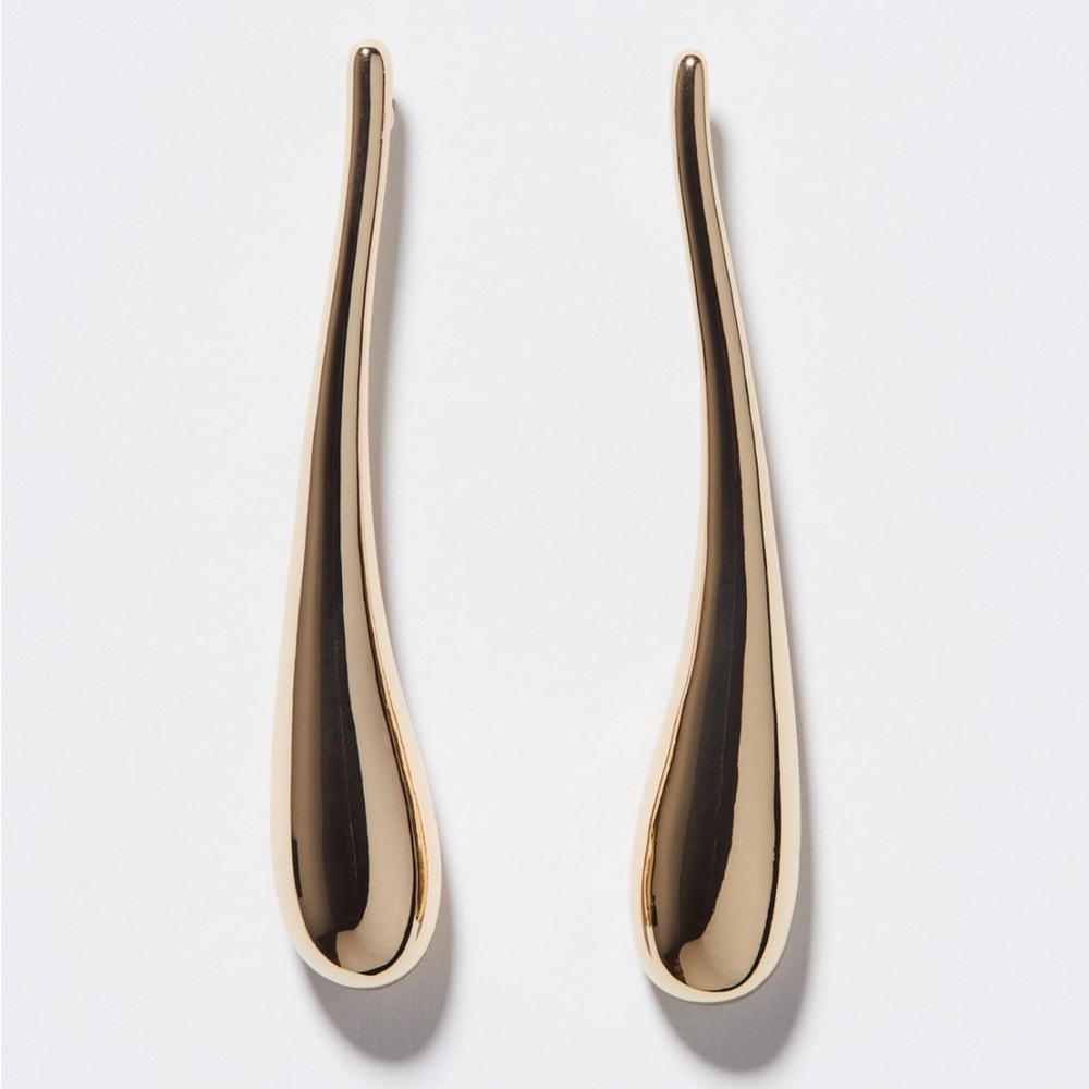 New Gold tone teardrop earrings